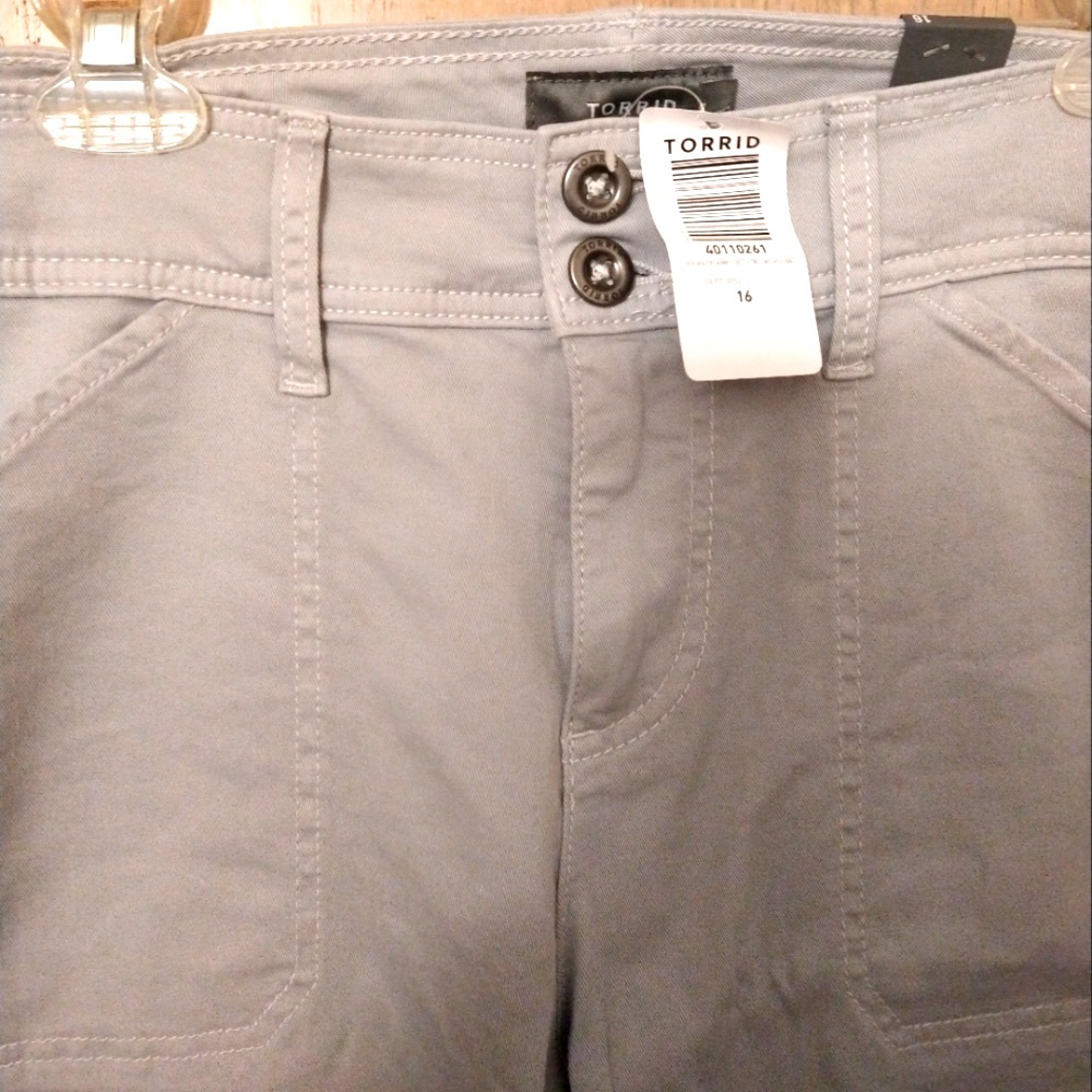 Crop aviator skinny Stretch Twill